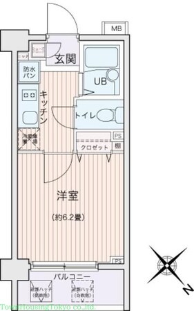 エコロジー都立大学レジデンスの物件間取画像